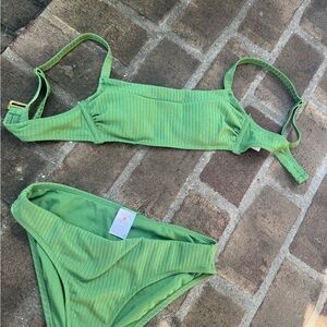 Shade & Shore Vibrant Green Bikini